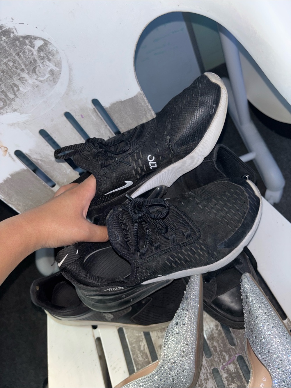 Nike Black and White Women's Athletic Sneakers
